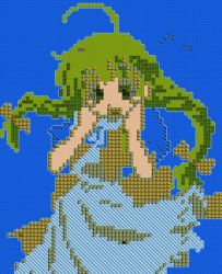 Rule 34 | 1girl, dragon quest, me-tan, mosaic art, os-tan, pixel art, solo, world map