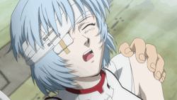 Rule 34 | 00s, animated, animated gif, ayanami rei, bandages, blood, blue hair, evangelion: 1.0 you are (not) alone, ikari shinji, lowres, neon genesis evangelion, pain, rebuild of evangelion, trembling