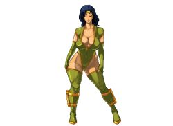 Rule 34 | animated, animated gif, ass, black hair, black orchid, boots, bouncing breasts, breasts, cleavage, high heel boots, high heels, huge ass, huge breasts, killer instinct, leotard, mature female, medium hair, pixel art, rennes, squatting, thigh boots