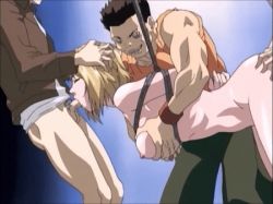 Rule 34 | 00s, 1girl, 3boys, anal, animated, animated gif, bdsm, bible black, bible black gaiden, blonde hair, bondage, bound, grabbing another&#039;s breast, breast hold, breasts, clothed sex, double penetration, fellatio, grabbing, group sex, hetero, kitami reika, kneehighs, lowres, multiple boys, nipples, oral, penis, pubic hair, rape, sex, socks, testicles, uncensored