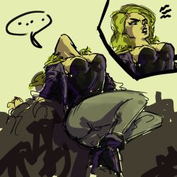 Rule 34 | absurdres, black canary, dc comics, highres, non-web source, ryona
