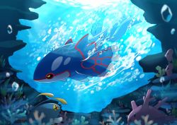 Rule 34 | + +, bad id, bad pixiv id, black sclera, bubble, chinchou, colored sclera, commentary request, coral, corsola, creatures (company), game freak, gen 2 pokemon, gen 3 pokemon, highres, kyogre, legendary pokemon, light beam, luvdisc, nintendo, open mouth, pokemon, pokemon (creature), underwater, water surface, yellow eyes, yukichi (tsuknak1)