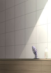 Rule 34 | after masturbation, bad id, bad pixiv id, bottle, dildo, dildo reveal, dripping, kantai collection, ne an ito, no humans, sex toy, still life, suggestive fluid, tile wall, tiles, wall, water bottle