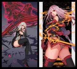 Rule 34 | 00s, dnf, dungeon and fighter, female slayer, highres, long hair, slayer, sword, tagme, weapon, white hair