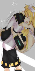 Rule 34 | 1boy, 1girl, blonde hair, brother and sister, couple, crying, hetero, incest, kagamine len, kagamine rin, short hair, siblings, twincest, twins, vocaloid