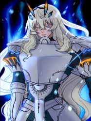 Rule 34 | armor, bad id, bad pixiv id, blonde hair, blue eyes, breasts, barghest (fate), barghest (first ascension) (fate), fate/grand order, fate (series), highres, large breasts, long hair, moamoa 1018, solo, very long hair