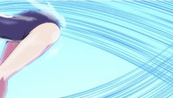 Rule 34 | 10s, 2girls, animated, animated gif, ass, ass-to-ass, black hair, competition swimsuit, hip attack, kagami oguri, keijo!!!!!!!!, lowres, miyata sayaka, multiple girls, one-piece swimsuit, subtitled, swimsuit, water, white hair