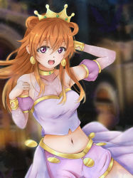 Rule 34 | 1girl, absurdres, artist name, artist request, bare legs, blush, bracelet, breasts, brown hair, butterfly (love live!), choker, cleavage, clothing cutout, cloud, collarbone, cropped shirt, crown, detached sleeves, double bun, dress, dress shirt, earrings, female focus, gold bracelet, hair between eyes, hair bun, hair rings, harem outfit, highres, jewelry, konoe kanata, long hair, looking at viewer, love live!, love live! nijigasaki high school idol club, love live! school idol festival, medium breasts, navel, night, night sky, outdoors, parted lips, puffy short sleeves, puffy sleeves, purple eyes, purple shirt, purple shorts, purple sleeves, shirt, short sleeves, shorts, shoulder cutout, sky, smile, solo, sparkle, star (sky), two side up, yellow bracelet, yellow choker