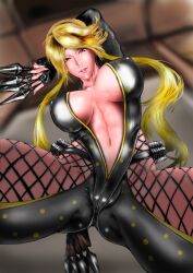 1girl blonde_hair breasts donguri_sensei kasuga large_breasts long_hair sengoku_basara solo