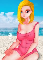 Rule 34 | 1girl, android 18, android 8, dragon ball, dragonball z, highres, self-upload, tagme