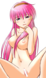 Rule 34 | 1girl, blush, breasts, censored, kit (studio), large breasts, long hair, megurine luka, nipples, nude, pussy, solo, vocaloid
