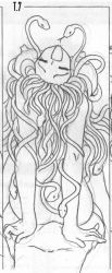 Rule 34 | drawing, from behind, snake hair, huge nipples, monochrome, monster, monster girl, sex, snake