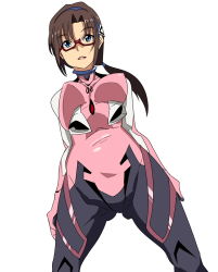 Rule 34 | 10s, 1girl, blue eyes, breasts, brown hair, evangelion: 3.0 you can (not) redo, large breasts, makinami mari illustrious, neon genesis evangelion, rebuild of evangelion