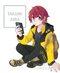 Rule 34 | 1boy, aiba takumi, blue eyes, digimon, highres, looking at viewer, male focus, solo