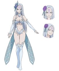 1girl breasts cleavage fairy_tail hakune_(fairy_tail) long_hair navel official_art solo