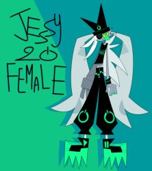 Rule 34 | black hat, cubism, furry, furry female, green footwear, hat, highres, jessy (twisted doctor), long hair, mechanical arms, shirt, shoes, single mechanical arm, solo, spikes, t-shirt, toon (style), twisted doctor