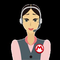 Rule 34 | 1girl, animated, animated gif, blue eyes, headphones, lips, looking at viewer, lowres, mario (series), mary o, mole, mole under eye, nintendo, official art, simple background, solo, super mario bros. 1, super mario maker, talking, upper body, white background