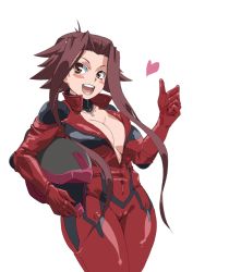 Rule 34 | 00s, 1girl, biker clothes, bikesuit, bodysuit, breasts, brown eyes, cameltoe, cleavage, heart, helmet, izayoi aki, jaga note, large breasts, red hair, short hair, short hair with long locks, solo, yu-gi-oh!, yu-gi-oh! 5d&#039;s