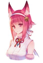 Rule 34 | 1girl, animal ears, blush, cat ears, fire emblem, fire emblem fates, fire emblem heroes, hairband, halloween, japanese clothes, kimono, looking at viewer, nintendo, pink hair, red eyes, red hair, sakura (fire emblem), short hair, smile, solo, srb7606