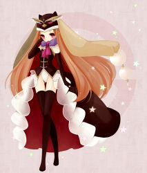 Rule 34 | 10s, 1girl, animal hat, bad id, bad pixiv id, black gloves, black thighhighs, boots, brown hair, cocococco, elbow gloves, gloves, hat, long hair, long legs, mawaru penguindrum, pink eyes, princess of the crystal, solo, takakura himari, thigh boots, thighhighs