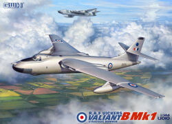 aircraft airplane bomber box_art cloud commentary english_commentary farm flying highres jeffholy military_vehicle official_art original royal_air_force sky vehicle_focus vehicle_name vickers_valiant