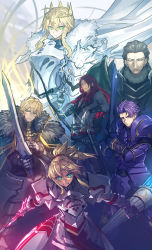 Rule 34 | agravain (fate), armor, artoria pendragon (fate), artoria pendragon (lancer) (fate), bow (weapon), braid, cape, crown, fate/apocrypha, fate/extra, fate/grand order, fate (series), french braid, gawain (fate), helmet, highres, knight, lance, lancelot (fate/grand order), long hair, melon22, mordred (fate), mordred (fate/apocrypha), polearm, ponytail, short hair, sword, tristan (fate), weapon