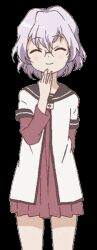 Rule 34 | 1girl, ikeda chitose, nanamori school uniform, white hair, yuru yuri