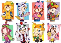 Rule 34 | 3girls, 5boys, agumon, agumon (cosplay), cosplay, digimon, gabumon, gabumon (cosplay), glasses, gomamon, gomamon (cosplay), highres, ishida yamato, izumi koshiro, kido jo, multiple boys, multiple girls, palmon, palmon (cosplay), patamon, patamon (cosplay), piyomon, piyomon (cosplay), tachikawa mimi, tailmon, tailmon (cosplay), takaishi takeru, takenouchi sora, tentomon, tentomon (cosplay), yagami hikari, yagami taichi