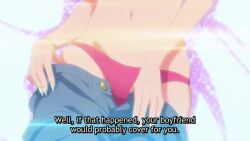 Rule 34 | 1girl, animated, anime screenshot, ass, fuufu ijou koibito miman., long hair, nail polish, pink hair, sound, tagme, video, watanabe akari