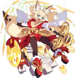 Rule 34 | + +, 1girl, ^ ^, ahoge, animal ear fluff, animal ears, arms up, artist request, bare shoulders, black pantyhose, blonde hair, blue eyes, blush, breasts, cleavage, closed eyes, collarbone, crossed bangs, electricity, fang, female focus, fox ears, fox girl, fox shadow puppet, fox tail, full body, fur-trimmed footwear, fur trim, hair rings, happy, heart, heart necklace, highres, holding, holding staff, inaho (world flipper), jewelry, jumping, lantern, long hair, long sleeves, medium breasts, multiple tails, necklace, non-web source, official art, open mouth, outstretched arms, pantyhose, platform footwear, red footwear, rope, shimenawa, shiny skin, shoes, sidelocks, smile, solo, spread legs, staff, stairs, tail, thick eyebrows, transparent background, two tails, white sleeves, wide sleeves, wooden lantern, world flipper