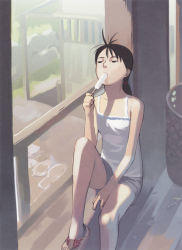 Rule 34 | 1girl, highres, popsicle, solo, takamichi