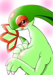 Rule 34 | 1girl, artist request, blush, breasts, creatures (company), female focus, flygon, furry, furry female, game freak, gen 3 pokemon, gradient background, highres, nintendo, open mouth, pokemon, pokemon (creature), red eyes, solo, upper body, white background