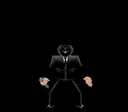 Rule 34 | 1boy, 3d, animated, animated gif, beard, dancing, elite beat agents, facial hair, formal, hat, lowres, male focus, microphone, solo, source request, suit