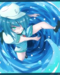 Rule 34 | 1girl, female focus, green eyes, hat, kotobuki0t, kotobuki (stealth sendan), murasa minamitsu, sailor hat, short hair, solo, touhou