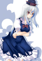 Rule 34 | 1girl, bespectacled, female focus, glasses, kamishirasawa keine, ogami kazuki, silver hair, solo, touhou
