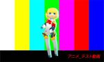 Rule 34 | 1girl, aegis (persona), android, animated, blonde hair, bow, bowtie, dancing, joints, lowres, persona, persona 3, persona q: shadow of the labyrinth, persona q (series), robot joints, short hair, solo, video