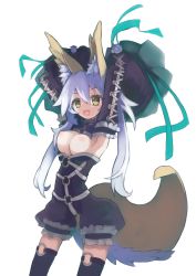 Rule 34 | 10s, 1girl, absurdres, alternate hair color, animal ears, bad id, bad pixiv id, breasts, breasts out, cobhc667, fate/extra, fate/extra ccc, fate (series), fox ears, fox tail, highres, long hair, nipples, official alternate costume, rabbit ears, solo, tail, tamamo (fate), tamamo no mae (fate/extra), tamamo no mae (sable mage) (fate), white hair, yuzuruka (bougainvillea)