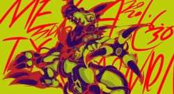 Rule 34 | absurdres, claws, cyborg, digimon, highres, looking at viewer, metaltyranomon, solo, tyrannosaurus rex