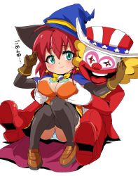 Rule 34 | clothes, clown, halloween, hat, magical girl, panties, striped clothes, striped panties, underwear, witch, witch hat