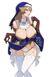 Rule 34 | 1girl, blonde hair, breasts, highres, large breasts, long hair, nun, queen&#039;s blade, queen&#039;s blade rebellion, sigui (queen&#039;s blade), solo