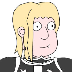 1boy blonde_hair chronicle_of_myers family_guy giuseppe_attilisi jo_shin_ogi long_hair original paladin parody portrait self-upload style_parody toon_(style)