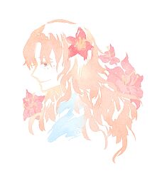 Rule 34 | 1girl, chinese commentary, close-up, commentary request, fish191101756, flower, freckles, hair flower, hair ornament, long hair, looking ahead, one piece, portgas d. rouge, profile, smile, solo, wavy hair