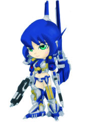 Rule 34 | armored core, armored core: for answer, chibi, from software, gun, mecha musume, rifle, weapon