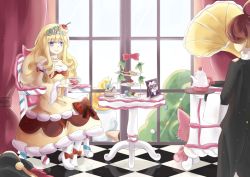 Rule 34 | blonde hair, blue eyes, crown, dessert, dress, duel monster, food, jewelry, long hair, madolche, madolche butlerusk, madolche majoleine, madolche mehple, madolche mew-feuille, madolche puddingcess, yu-gi-oh!, yuu-gi-ou, yu-gi-oh! duel monsters