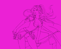 Rule 34 | 1990s (style), 1girl, bow (weapon), breasts, cleavage, final fantasy, final fantasy iv, large breasts, monochrome, retro artstyle, rosa farrell, simple background, solo, weapon