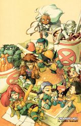Rule 34 | 10s, :d, ^ ^, afloat, angry, arms behind head, beast (x-men), black hair, blue hair, blue skin, bodysuit, boots, brown hair, burger, cape, chibi, claws, clenched hand, closed eyes, coat, colored skin, cyclops (x-men), dark skin, doll, drink, drinking straw, eating, elbow gloves, empty eyes, everyone, eyewear on head, feeding, fingerless gloves, flying, food, force-feeding, french fries, gambit, gloves, headband, highres, iceman (x-men), iwasaki emiko, jean grey, jubilee, kneeling, lap pillow, laughing, leotard, lipstick, long hair, lying, makeup, marvel, mask, multicolored hair, muscular, on back, open mouth, plump, pointing, psylocke, purple hair, red hair, rogue (x-men), short hair, sitting, smile, storm (x-men), submerged, sunglasses, thighhighs, trench coat, two-tone hair, white hair, white skin, wolverine (x-men), x-men