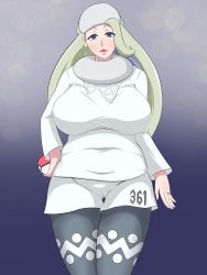 Rule 34 | 1girl, absurdres, blue eyes, breasts, creatures (company), game freak, gym leader, highres, huge breasts, long hair, mature female, melony (pokemon), nintendo, plump, pokemon, pokemon swsh, very long hair