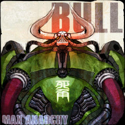 Rule 34 | big bull, cyborg, glowing, glowing eyes, horns, max anarchy, red eyes, sega