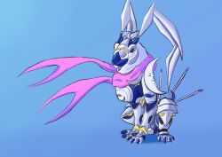 Rule 34 | 1other, absurdres, armor, claws, dianamon, digimon, digimon (creature), highres, original, other focus, scarf, solo