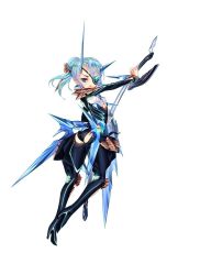 Rule 34 | 1girl, armor, blue eyes, blue hair, full body, long hair, looking at viewer, nintendo, official art, open mouth, simple background, solo, theory (xenoblade), weapon, white background, xenoblade chronicles (series), xenoblade chronicles 2, xenoblade chronicles (series), xenoblade chronicles 2